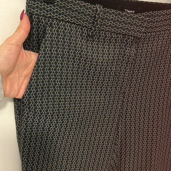 Theory Treeca 2 Shadow Jacquard Pants - Picture 8 of 10